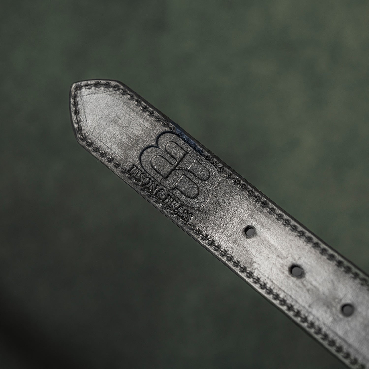 The Bison & Brass Belt — Bison Leather